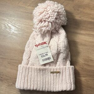 NWT Michael Kors Pink Knit Pom-Pom Beanie